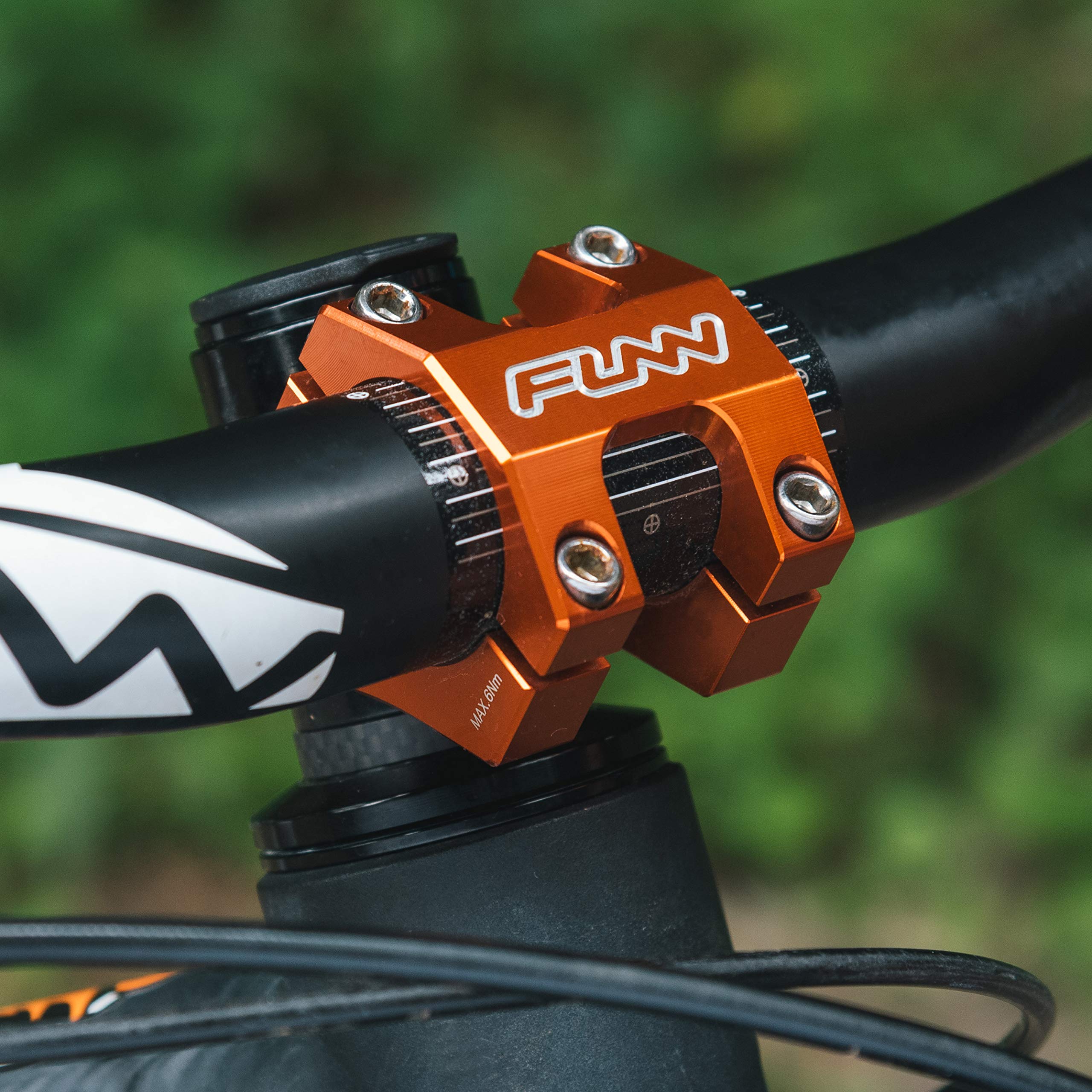Funn Funnduro MTB Stem with 35mm Bar Clamp - The Ultimate Ultralight and Tough Alloy Bicycle Stem for Mountain Bike and BMX Bike, Length 35mm stem
