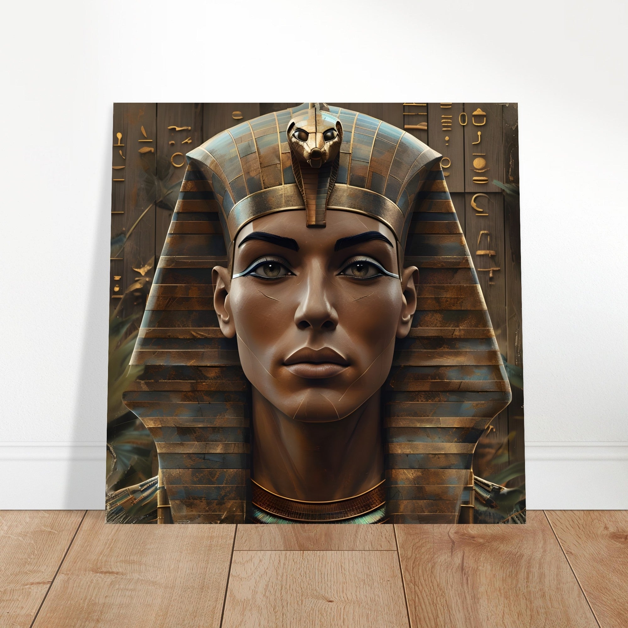 Retro Futurism Pharaoh Poster – Stylish Egyptian Wall Art | Bold Modern Decor