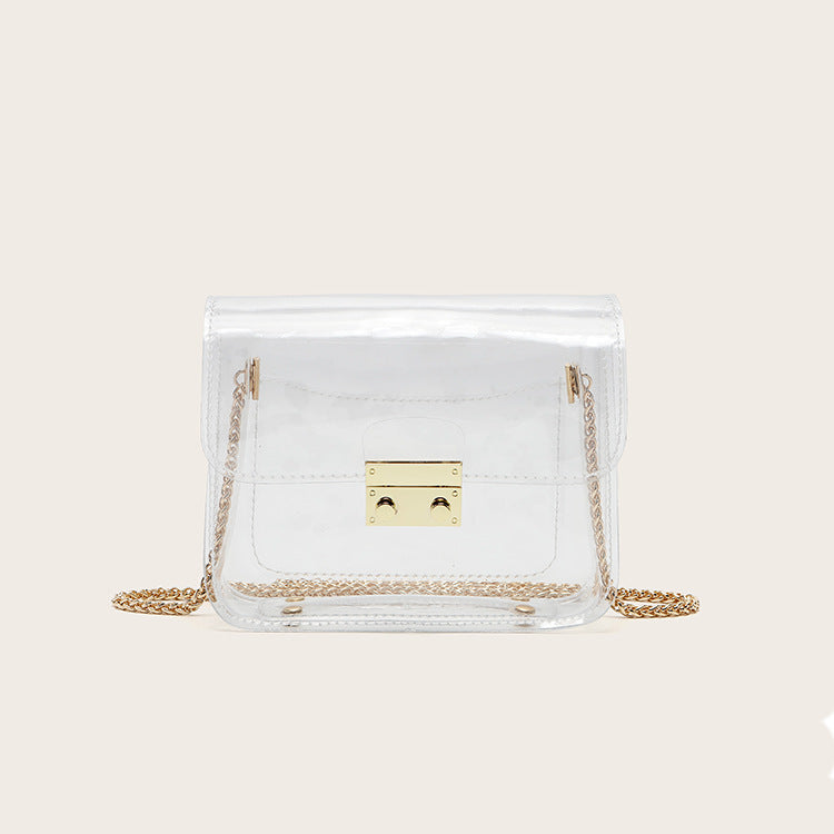 Jelly Transparent Wrapped PVC Chain Bag