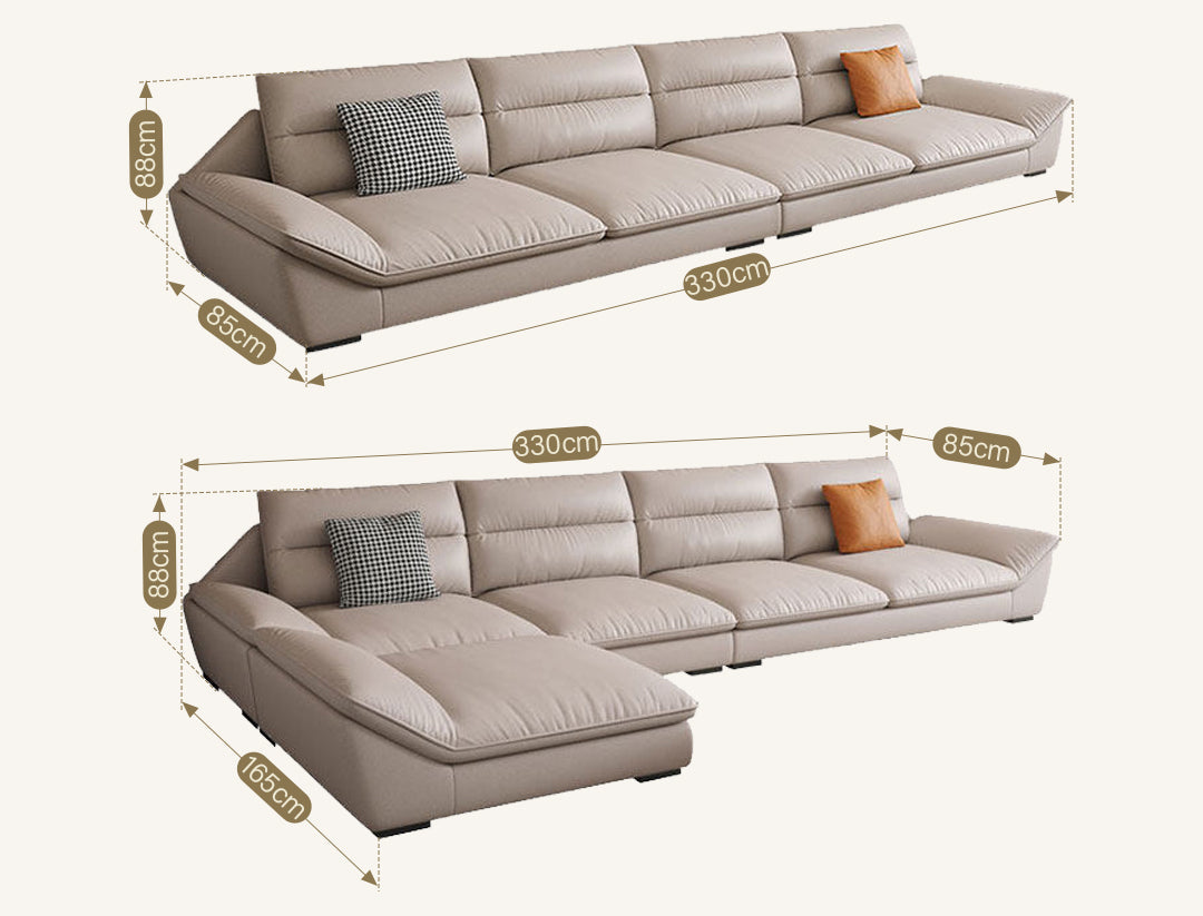 A900 Quinn Four Seater, Four Seater Corner Sofa, Leathaire