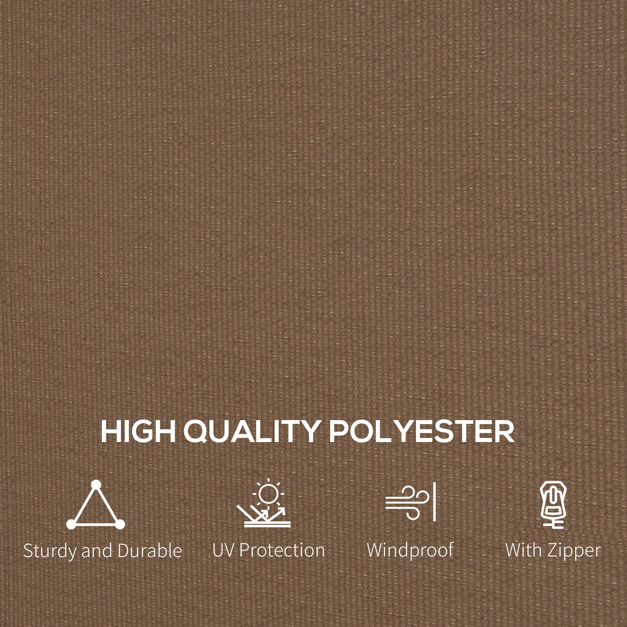Outsunny 3 x 4(m) Universal Gazebo Replacement Sidewall Set, 4 Panels, Brown