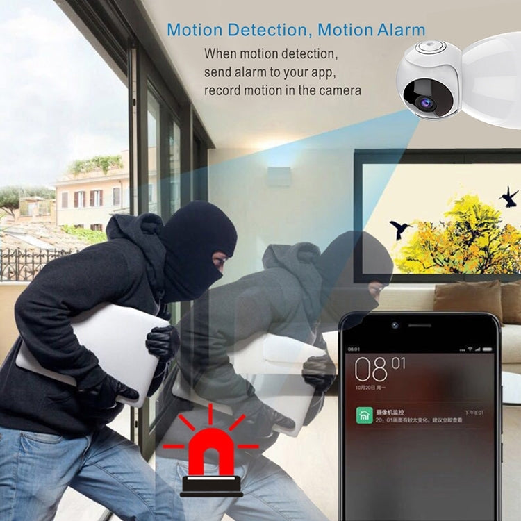 720P HD 1.0 MP Wireless IP Camera, Support Infrared / Motion Detection / APP Control, UK Plug