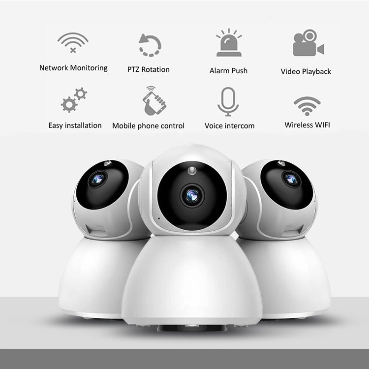 720P HD 1.0 MP Wireless IP Camera, Support Infrared / Motion Detection / APP Control, UK Plug