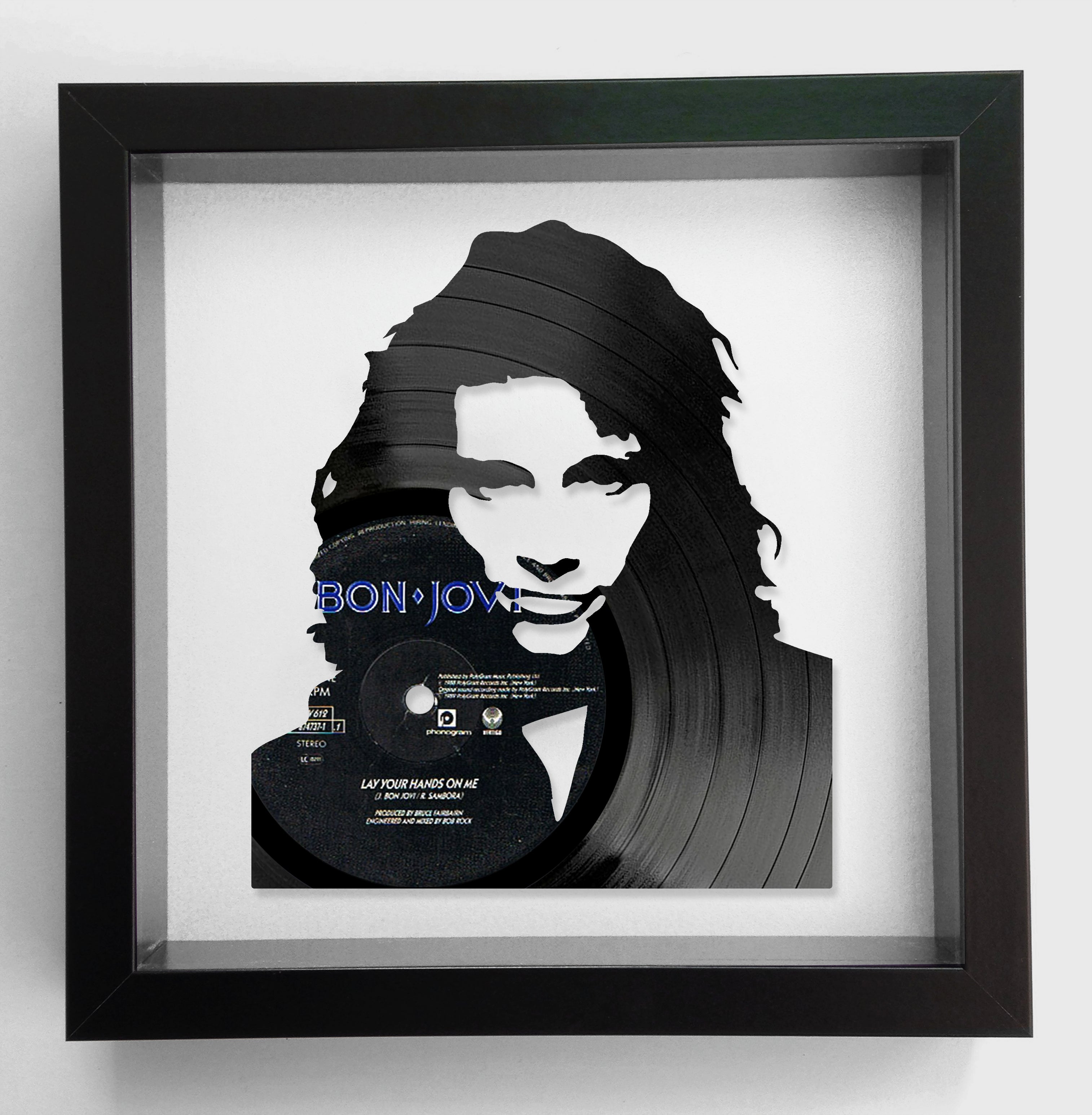 Jon Bon Jovi - Bad Medicine - Original Framed Vinyl Record Art 1988
