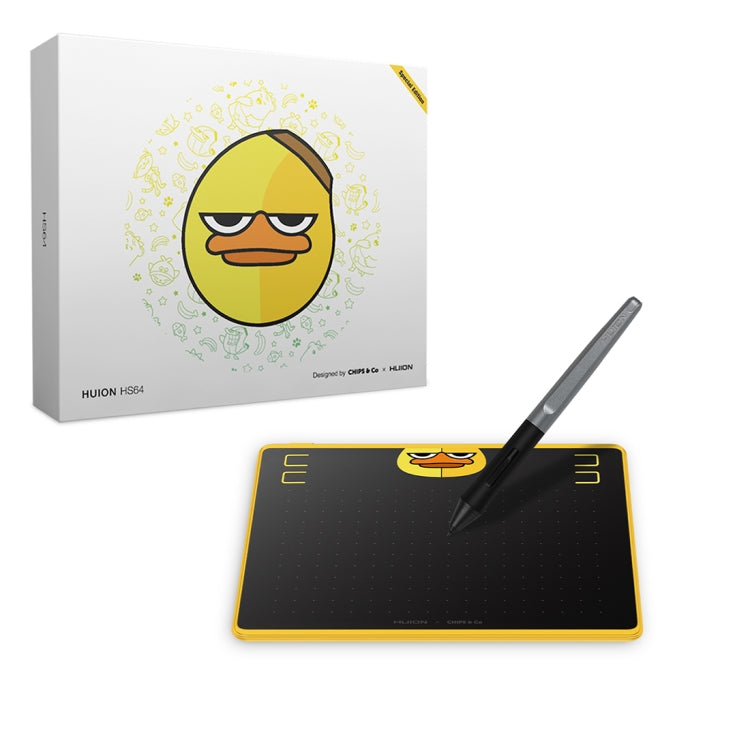 HUION HS64 Chips Special Edition 5080 LPI Art Drawing Tablet with Battery-free Pen for Fun, HS64