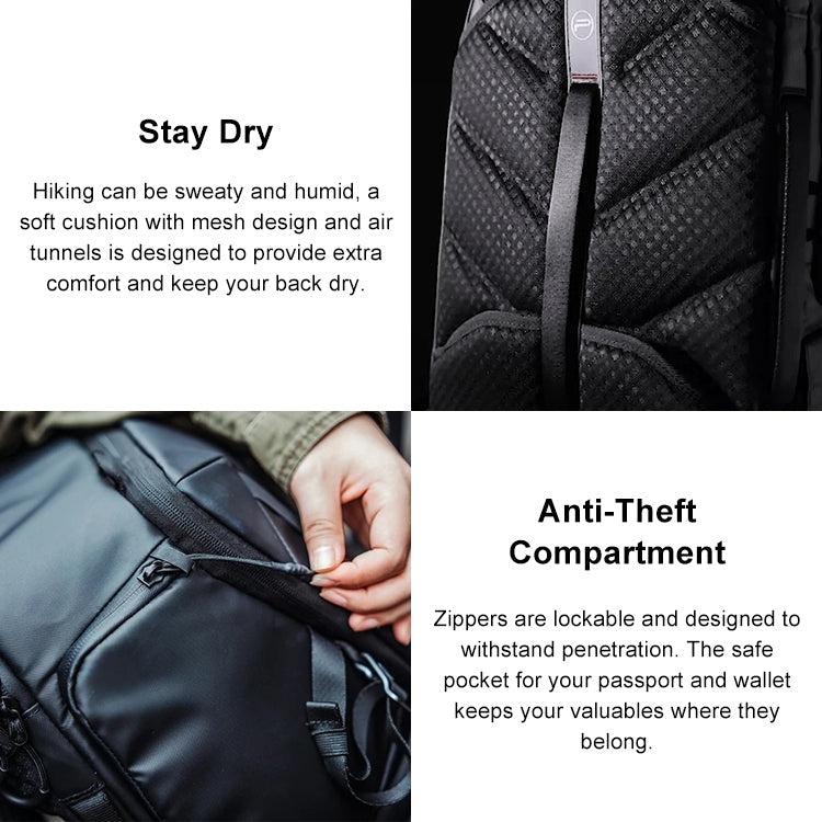 PGYTECH P-CB-020 2 in 1 Waterproof Shockproof Outdoor Dual Shoulders Backpack + Single Shoulder Bag, P-CB-020