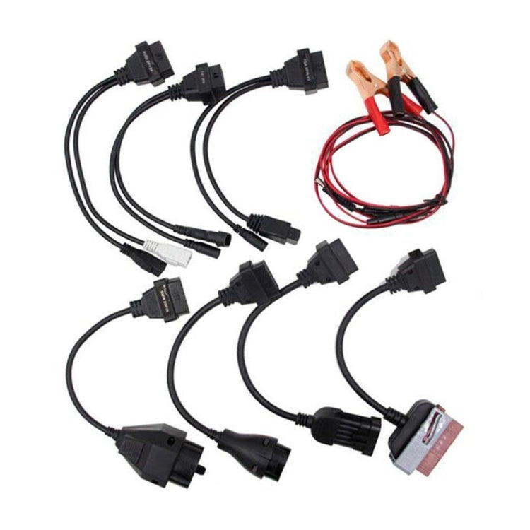 8 PCS Car Diagnostic Cable and Connector OBD2 Cable, 8 in 1 Car OBD2 Cable