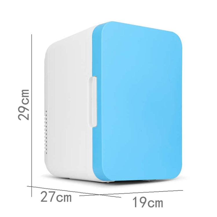 8L 37-48W Car / Home Mini Refrigerator, EU Plug, Blue, White, Pink