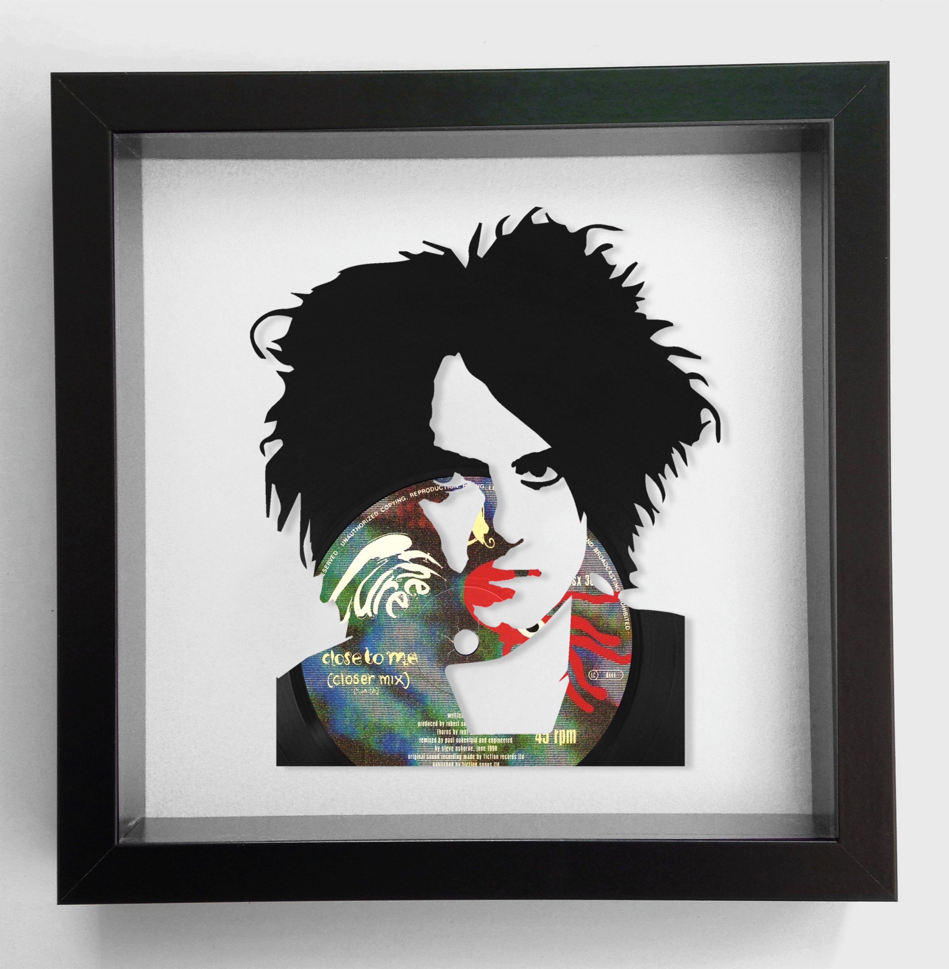 Robert Smith of The Cure - In Between Days - Vinyl Record Art 1985