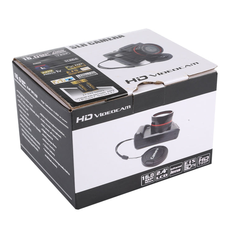 1.3 Mega Pixel Interpolation Flip Screen Interchangeable Lens Digital Camera, 2.4 inch LCD, Full HD 720P Recording, Infrared Lens, EIS, Black, White