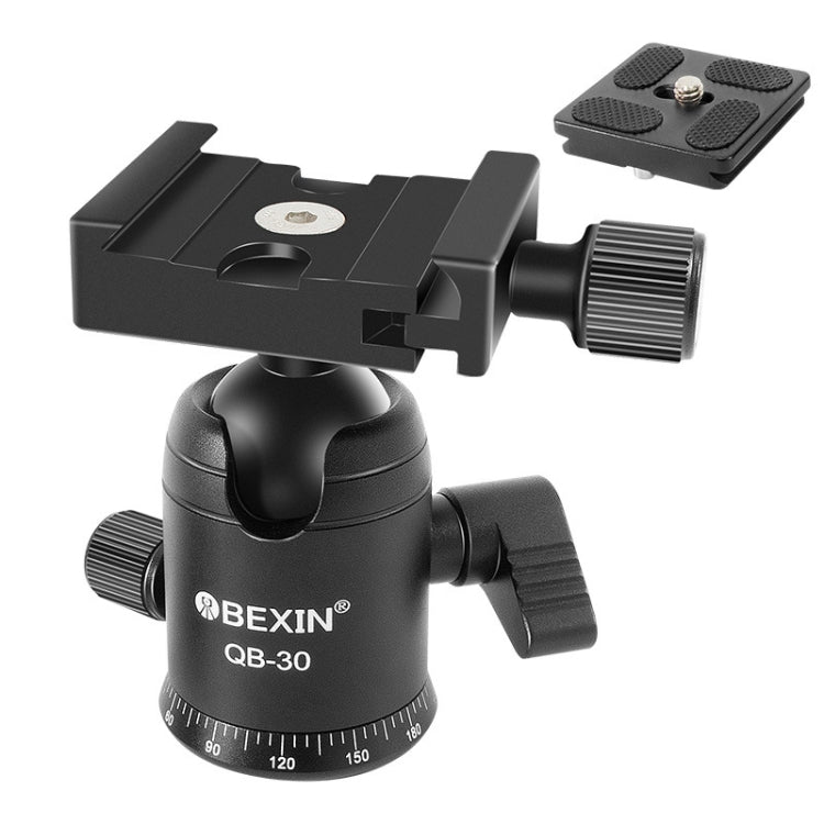 BEIXIN QB-30 360 Degree Rotation Panorama Metal Ball Head with Quick Release Plate, QB-30