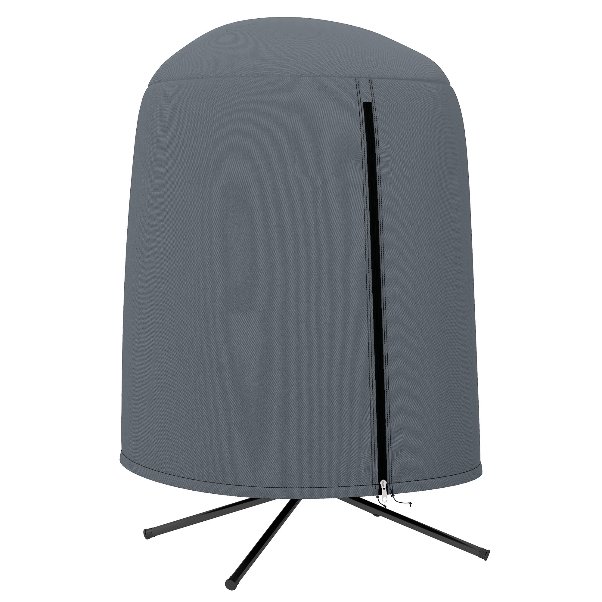 Outsunny Hanging Egg Chair Cover Garden Swing Chair Cover Waterproof, Grey