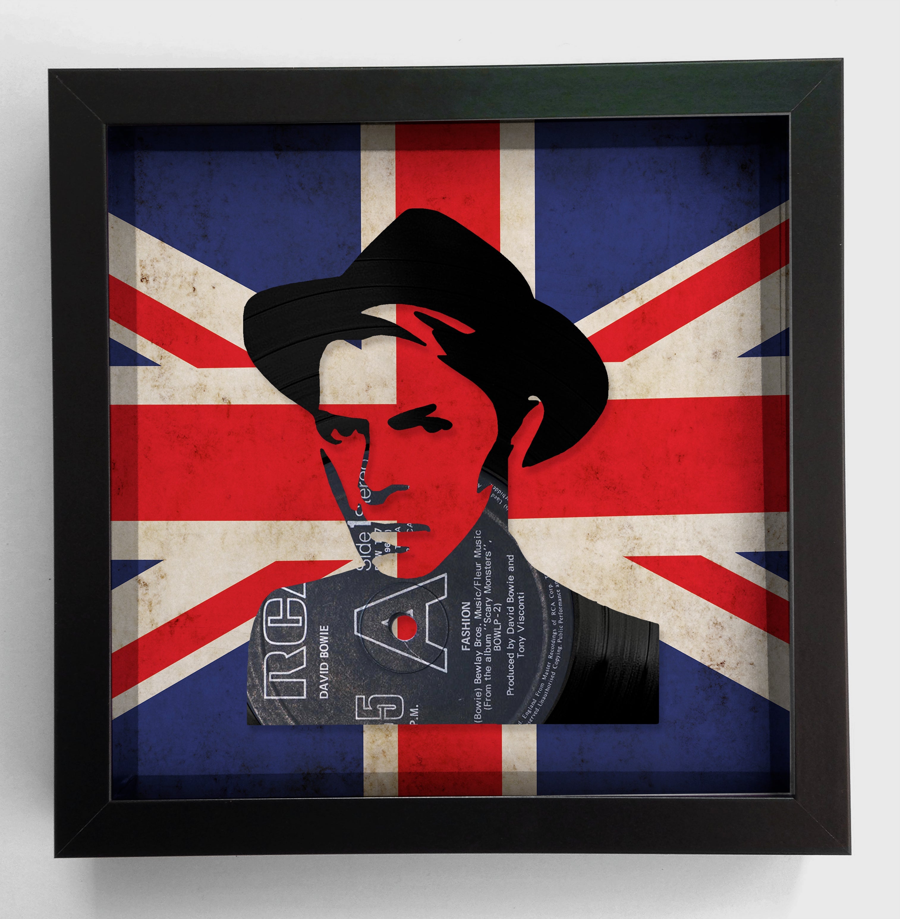 David Bowie - Fashion - Original Vinyl Record Art 1980