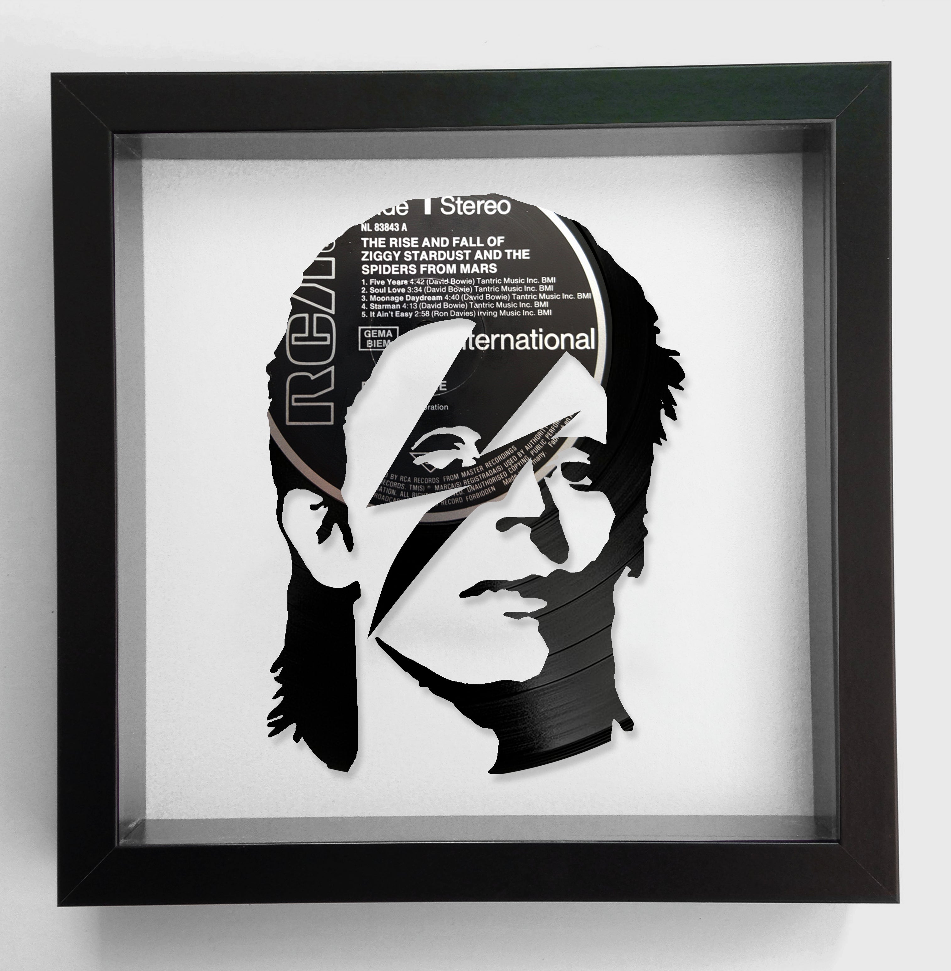 David Bowie - Ziggy Stardust and the Spiders from Mars - Original Vinyl Record Art 1972