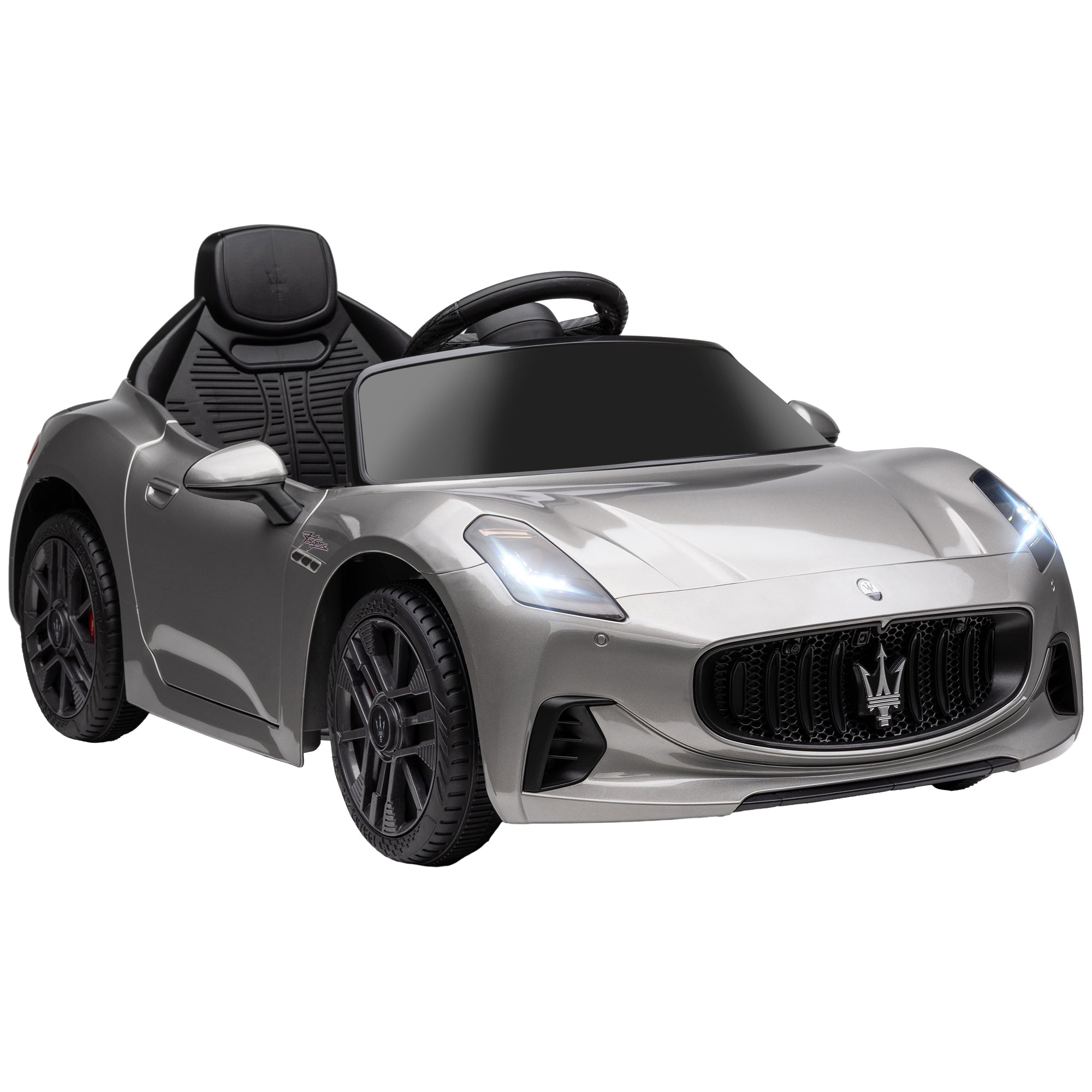 AIYAPLAY 12V Kids Electric Car, Maserati Turismo Folgore Lincesed Ride on
