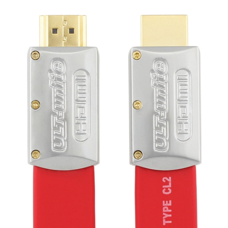 ULT-unite 4K Ultra HD Gold-plated HDMI to HDMI Flat Cable, 1m, 1.5m, 2m, 3m, 5m, 6m, 8m, 10m, 12m, 15m, 16m, 17m, 18m, 20m