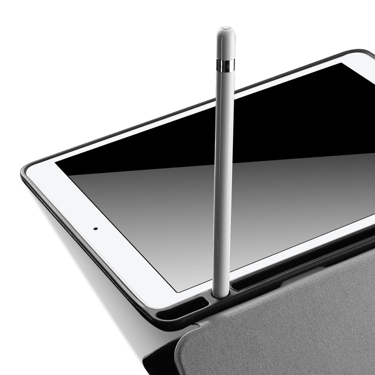 DUX DUCIS Domo Series Horizontal Flip Magnetic TPU + PU Leather Tablet Case with Three-folding Holder & Pen Slot For iPad Pro 12.9 inch 2017(Grey)