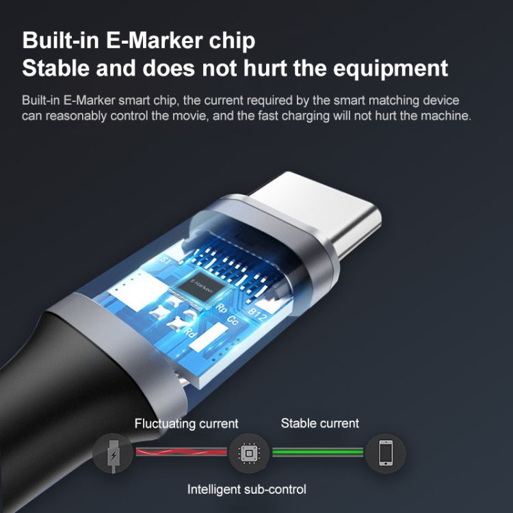 10Gbps USB-C / Type-C Male to Female Charging Data Transmission Extension Cable, 25cm, 50cm, 1m
