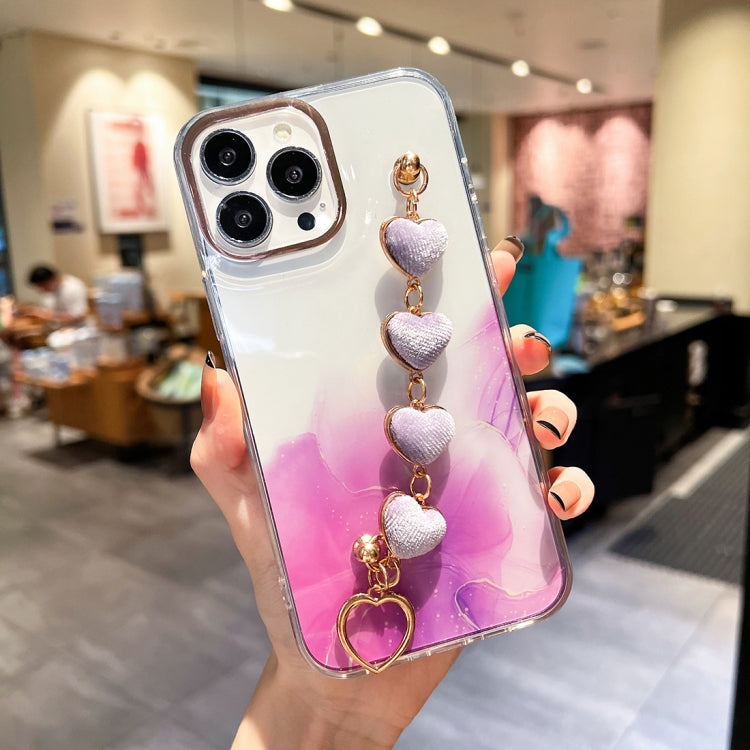 Gold Halo Marble Pattern Case with Bracelet, For iPhone 13 Pro Max, For iPhone 12, For iPhone 12 Pro, For iPhone 12 Pro Max, For iPhone 11, For iPhone 11 Pro Max
