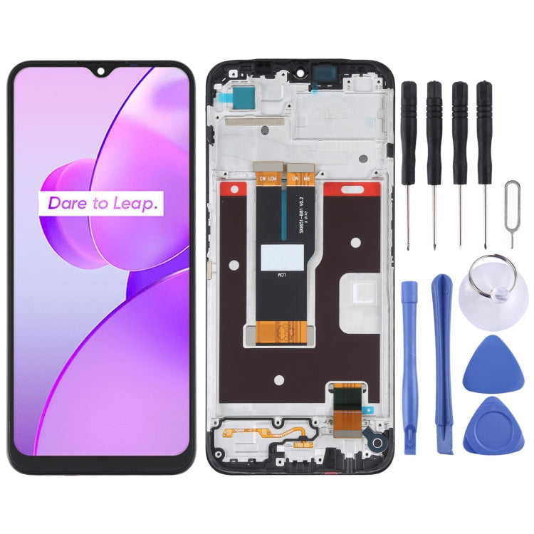 LCD Screen and Digitizer Full Assembly with Frame, For Realme C35 RMX3511, For Realme C31 RMX3501, For TCL 30E / 30 SE, For OPPO A57 5G