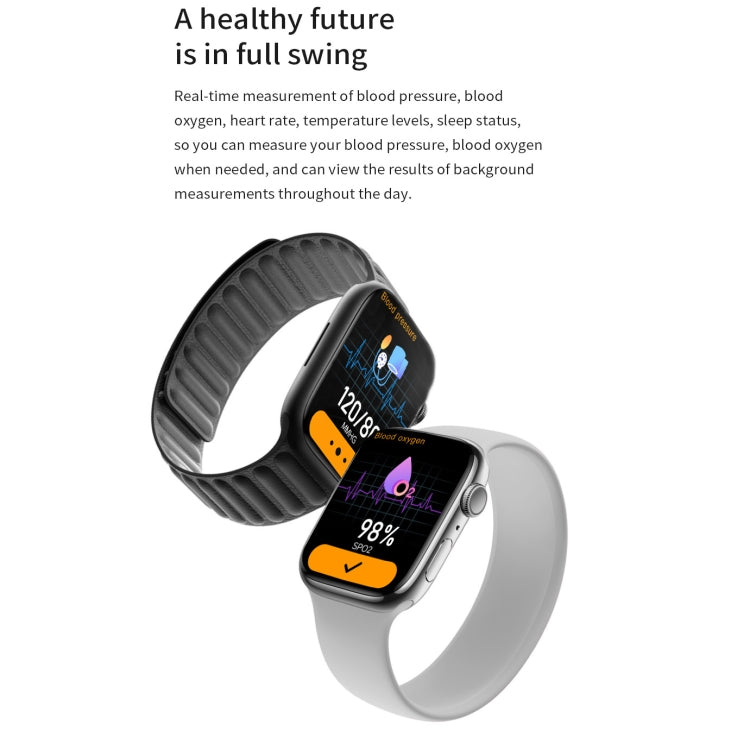 Watch 8 Max 1.85 inch Wireless Charging Bluetooth Call NFC Smartwatch(Black)