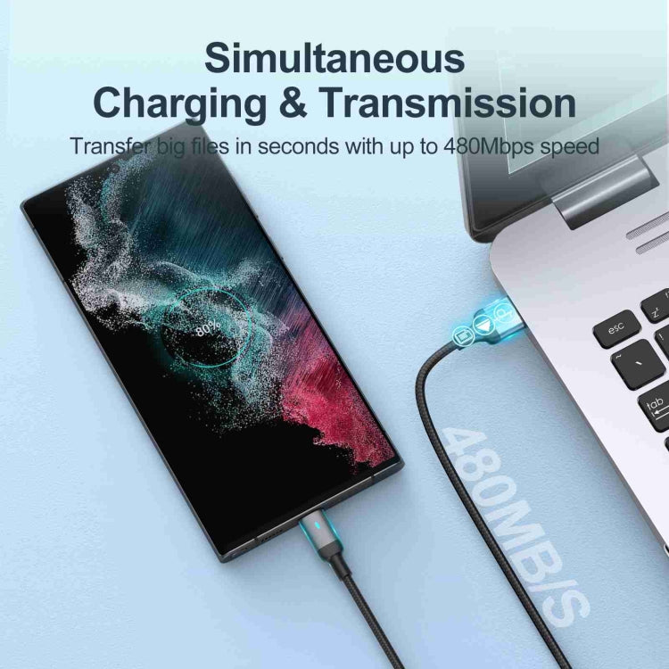 JOYROOM S-UM018A10 Extraordinary Series 2.4A USB-A to Micro USB Fast Charging Data Cable, Cable Length:2m(White)