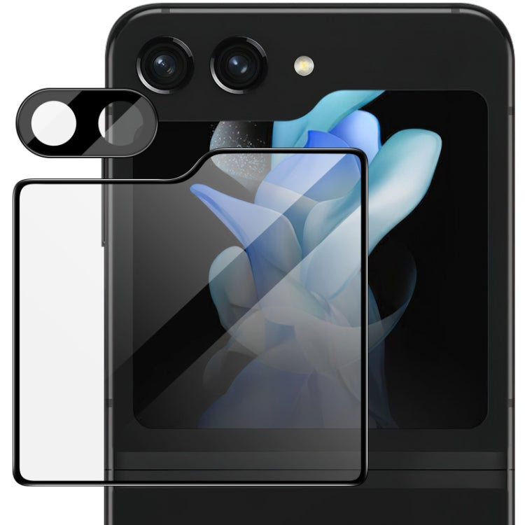 For Samsung Galaxy Z Flip5 5G imak High Definition Integrated Glass Lens Film Glass Rear Screen Sticker Black Version