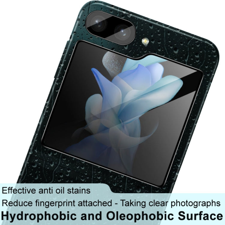 For Samsung Galaxy Z Flip5 5G imak High Definition Integrated Glass Lens Film Glass Rear Screen Sticker Black Version