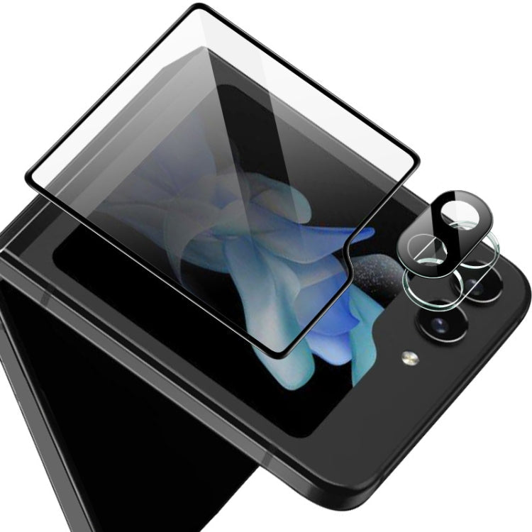 For Samsung Galaxy Z Flip5 5G imak High Definition Integrated Glass Lens Film Glass Rear Screen Sticker Black Version