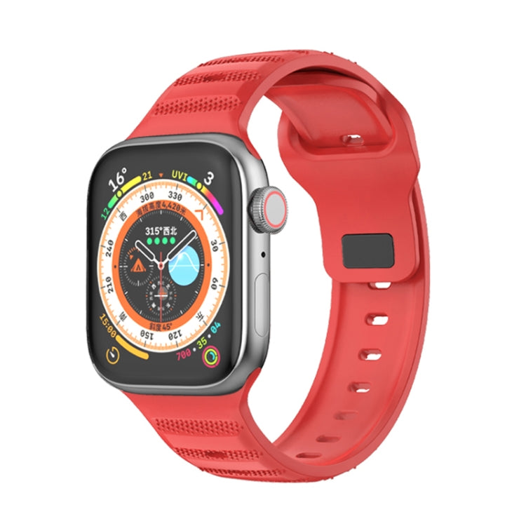 Dot Texture Fluororubber Watch Band, For Apple Watch Ultra 2 49mm, For Apple Watch 8 45mm, For Apple Watch SE 2022 40mm, For Apple Watch 9 45mm