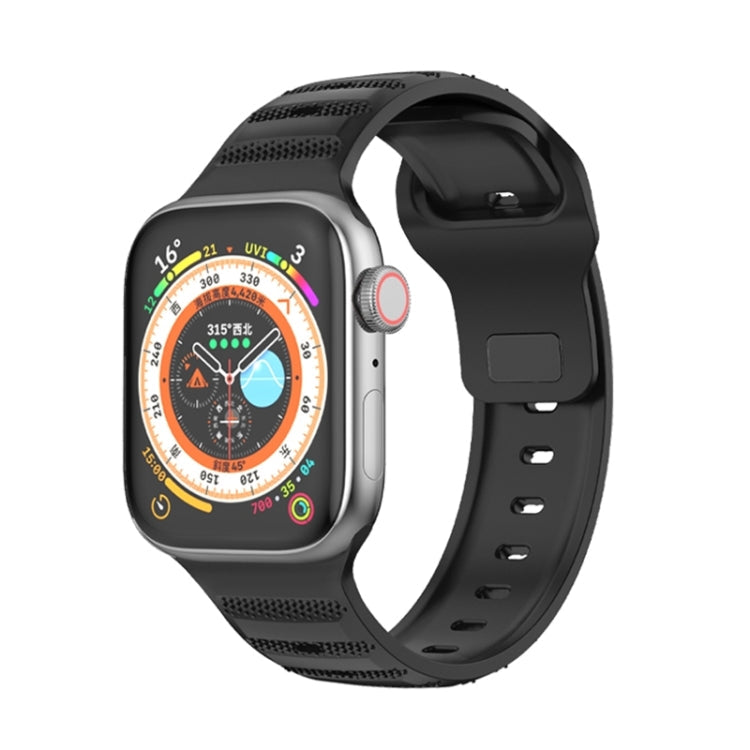 Dot Texture Fluororubber Watch Band, For Apple Watch Ultra 2 49mm, For Apple Watch 8 45mm, For Apple Watch SE 2022 40mm, For Apple Watch 9 45mm