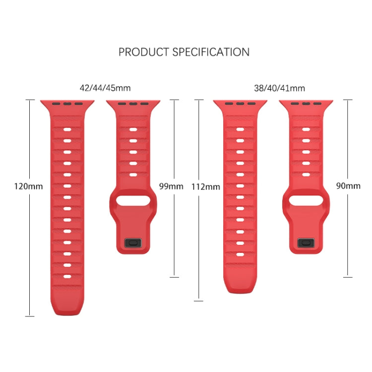 Dot Texture Fluororubber Watch Band, For Apple Watch Ultra 2 49mm, For Apple Watch 8 45mm, For Apple Watch SE 2022 40mm, For Apple Watch 9 45mm