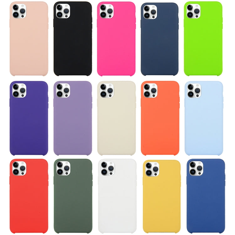 Solid Silicone Phone Case For iPhone 15 Plus(Pink)
