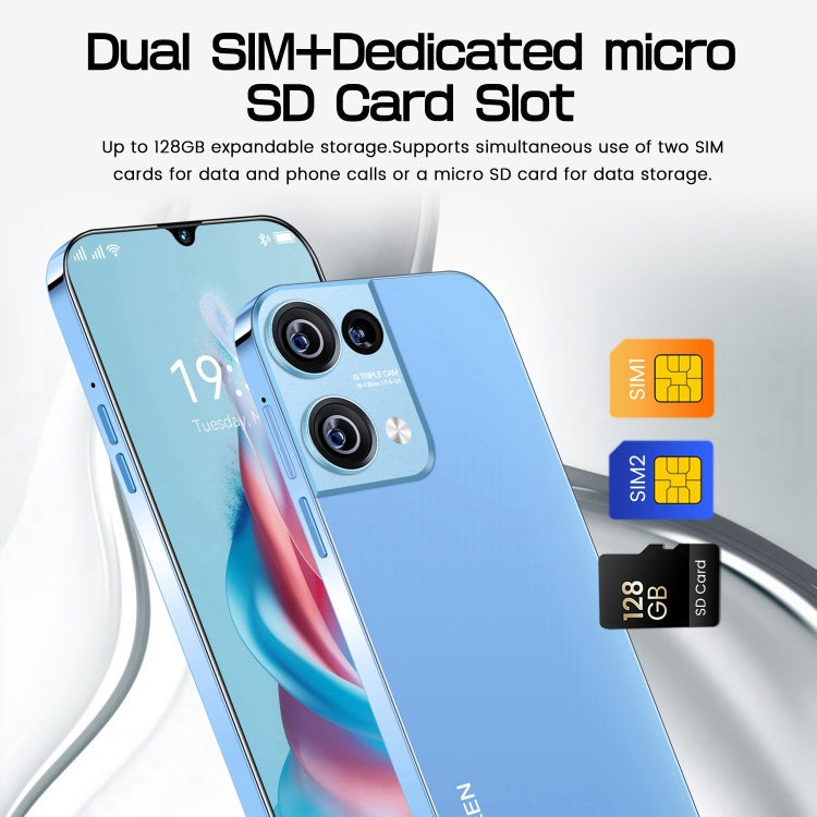 Reno9 Pro / B55, 6.49 inch Screen, Face Identification, Android 8.1 MTK6580A Quad Core, Network: 3G, OTG, Dual SIM, 2GB+16GB, i15 Pro Max / N85 1GB+16GB