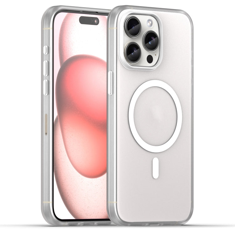 MagSafe Frosted Translucent TPU + PC Full Coverage Phone Case, For iPhone 16, For iPhone 15 Pro Max