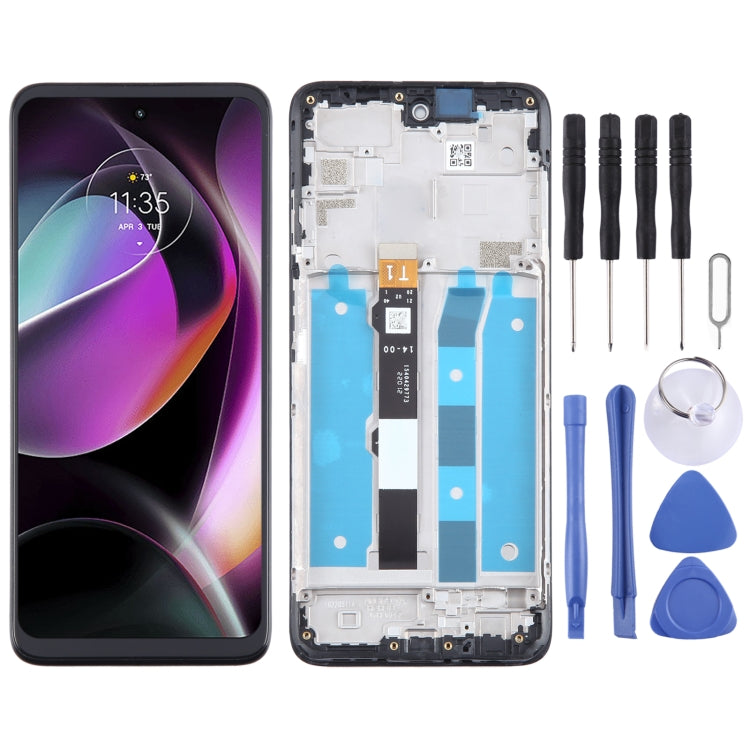 OEM LCD Screen Digitizer Full Assembly with Frame, For Motorola Moto G 2022