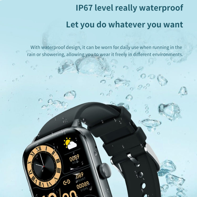 QS11 1.91 inch BT5.2 Smart Sport Watch, Support Sleep / Heart Rate / Blood Oxygen / Blood Pressure Health Monitor