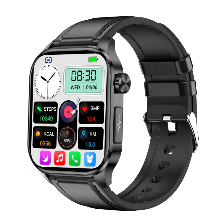 ET580 2.04 inch AMOLED Screen Sports Smart Watch Support Bluetooth Call / ECG Function