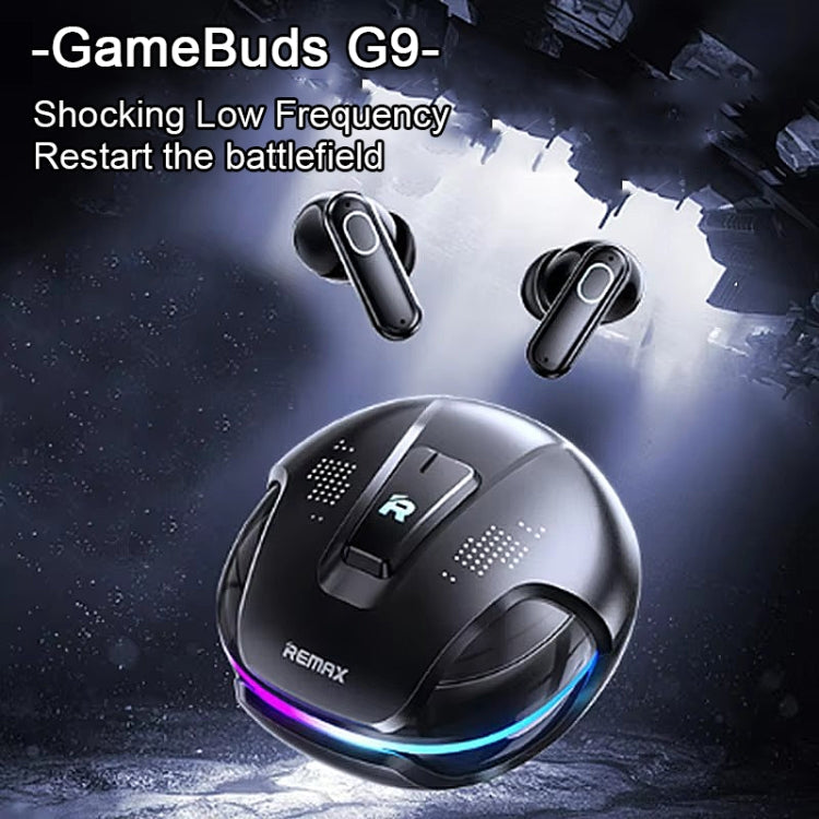 REMAX GameBuds G9 ANC Noise Reduction Gaming Wireless Bluetooth Earphones, Gamebuds G9 Black