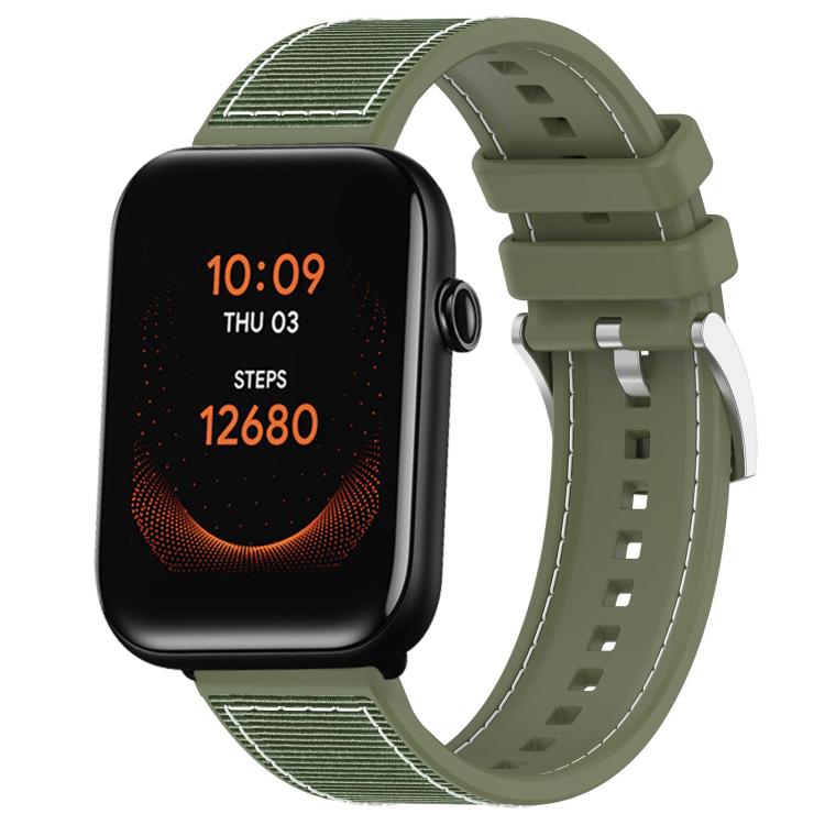 xDfind Hybrid Nylon Braid Silicone Watch Band, 20mm For Ticwatch GTH / E3 / E / 2, 22mm For Ticwatch Pro X / Pro 3 / Pro