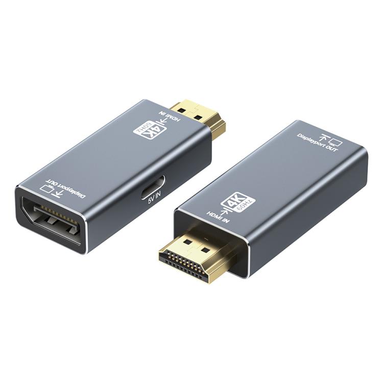 4K 60Hz HDMI Male to DP Female HD Adapter, 60Hz HDMI Male to DP Female