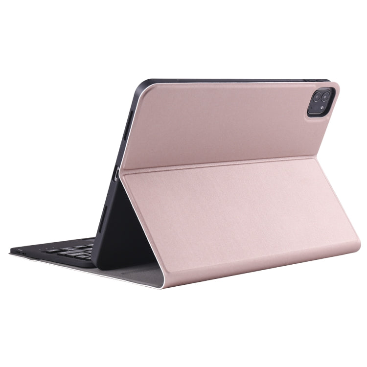 A098B-A Detachable ABS Ultra-thin Bluetooth Keyboard + TPU Protective Case for iPad Air 11 2024 / 2025 / Air 4 10.9 inch 2020, with Stand & Pen Slot & Touch, A098B-A