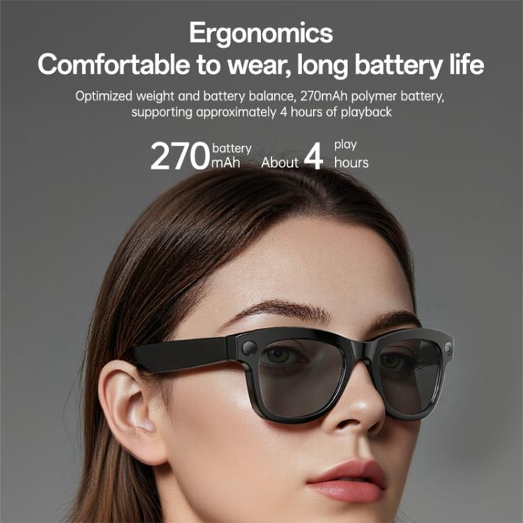 Yesido IO42 IP67 Waterproof Smart AI Glasses with HD Camera, Multi Language Support, Dual Mic Noise Cancellation, Ergonomic, IO42