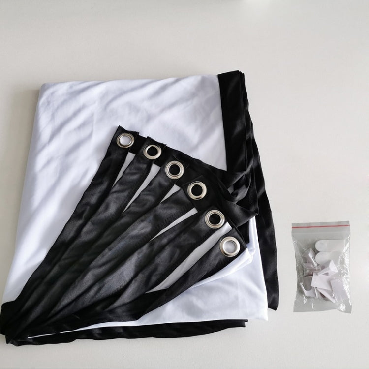 Simple Folding Thin Polyester Projector Film Curtain, Size:72 inch (16:9) Projection Area: 159x90cm