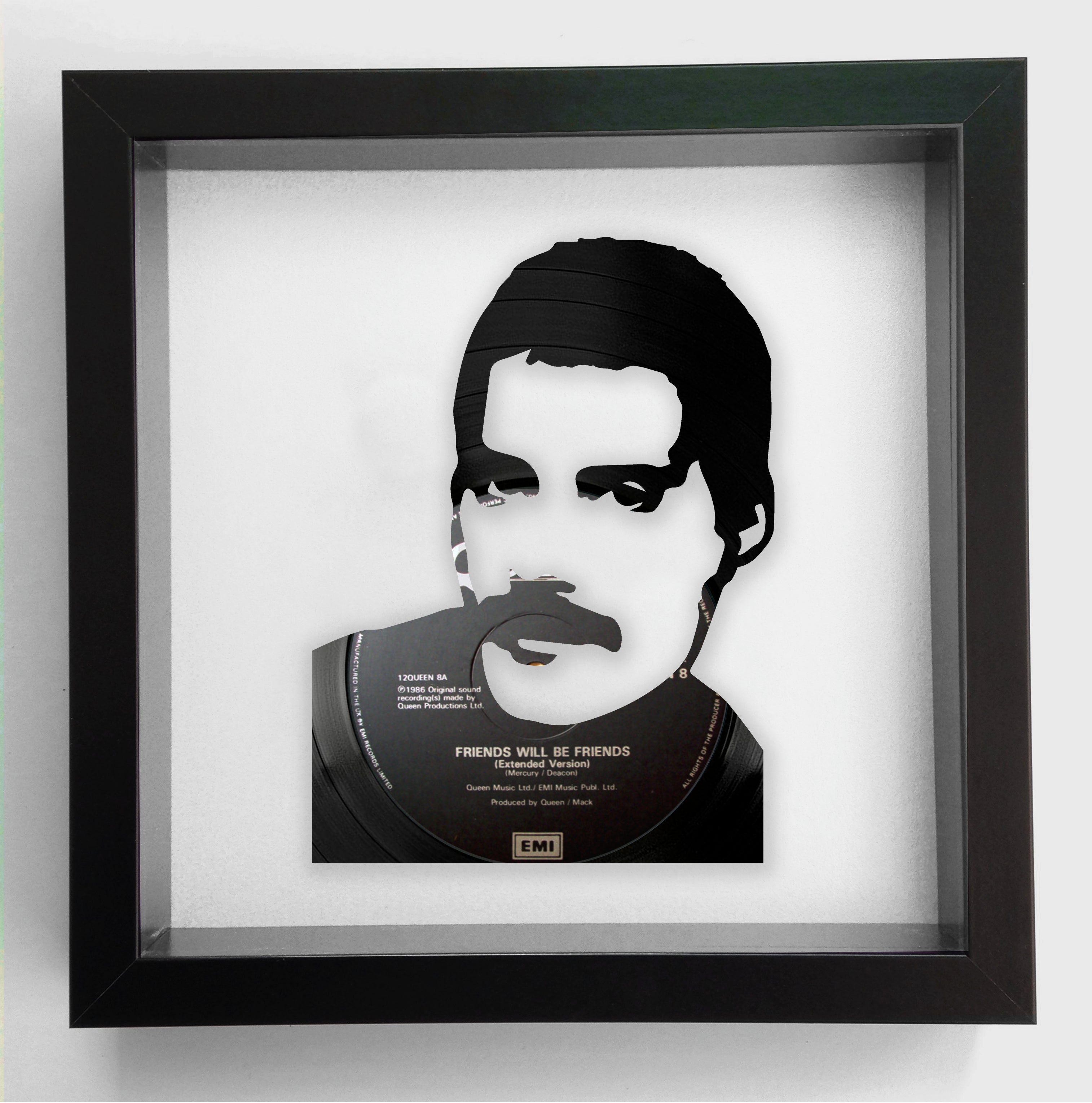Freddie Mercury 'Radio Ga Ga' Queen Vinyl Record Art 1984