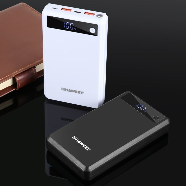 HAWEEL DIY 6 x 18650 Battery 24W Fast Charge Power Bank Box Case with Display, Not Include Battery, 6 x 18650 Battery