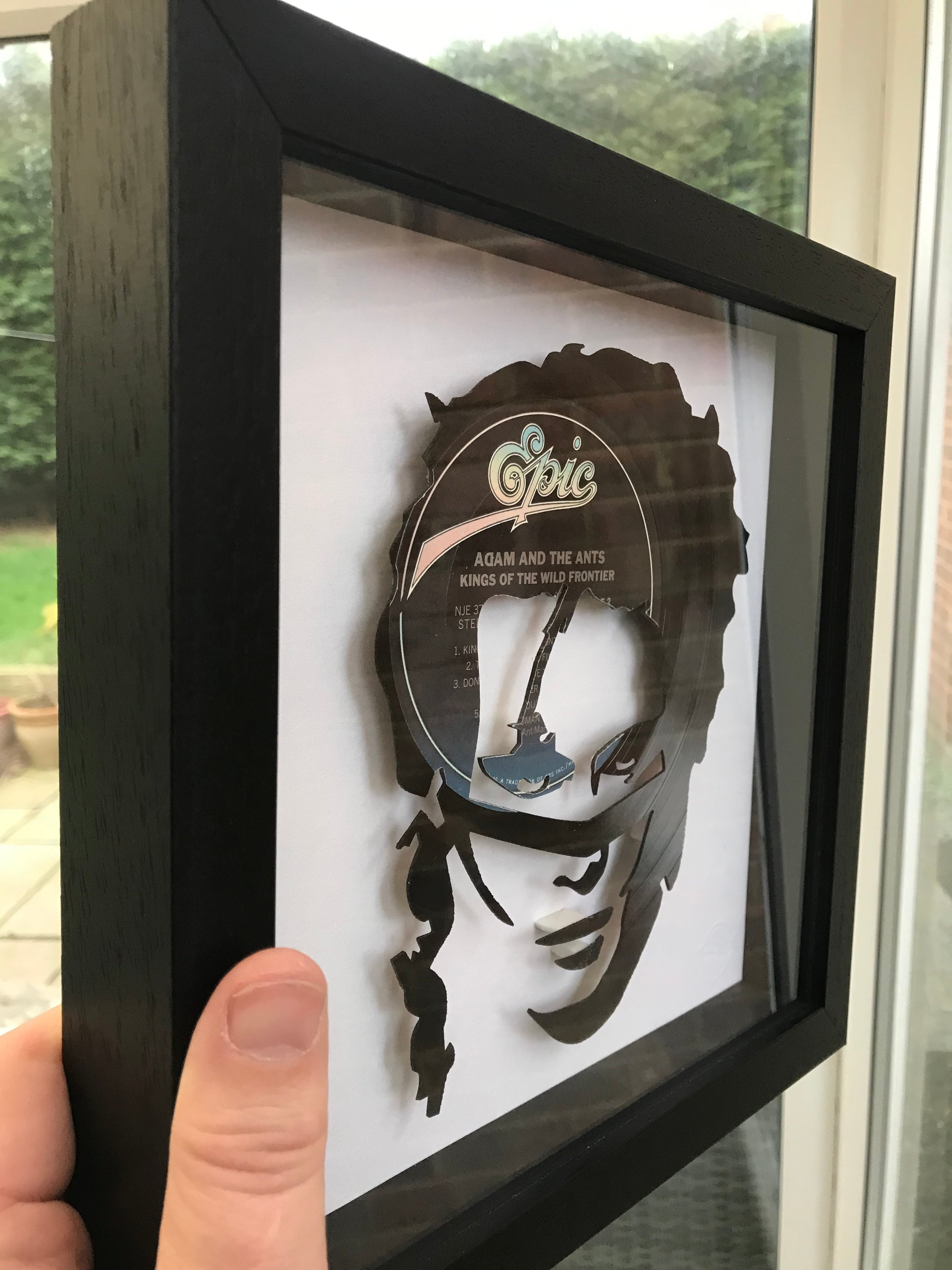 Adam and the Ants - Kings of the Wild Frontier Silhouette Vinyl Record Art 1980