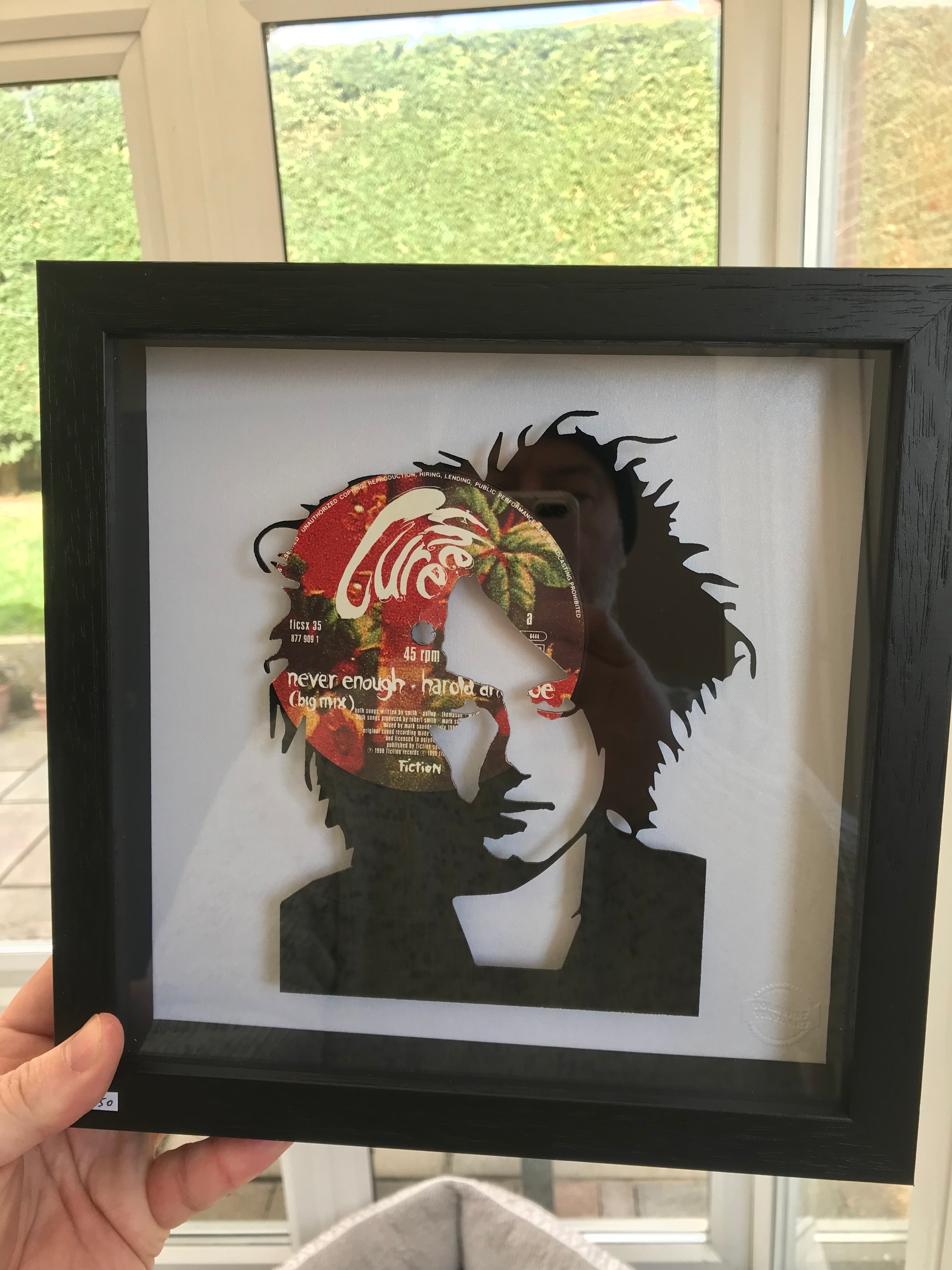 Robert Smith of The Cure - In Between Days - Vinyl Record Art 1985