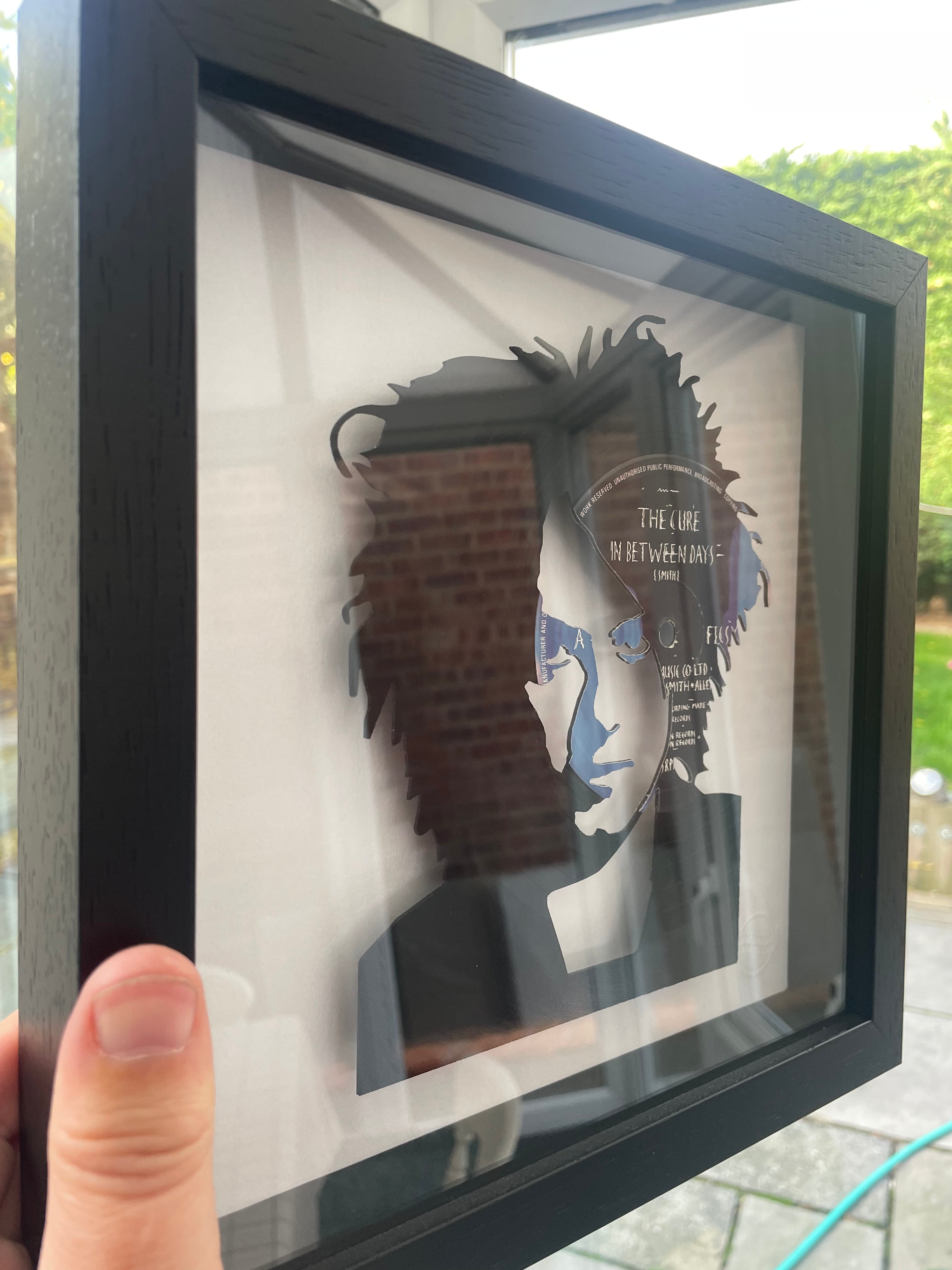 Robert Smith of The Cure - In Between Days - Vinyl Record Art 1985
