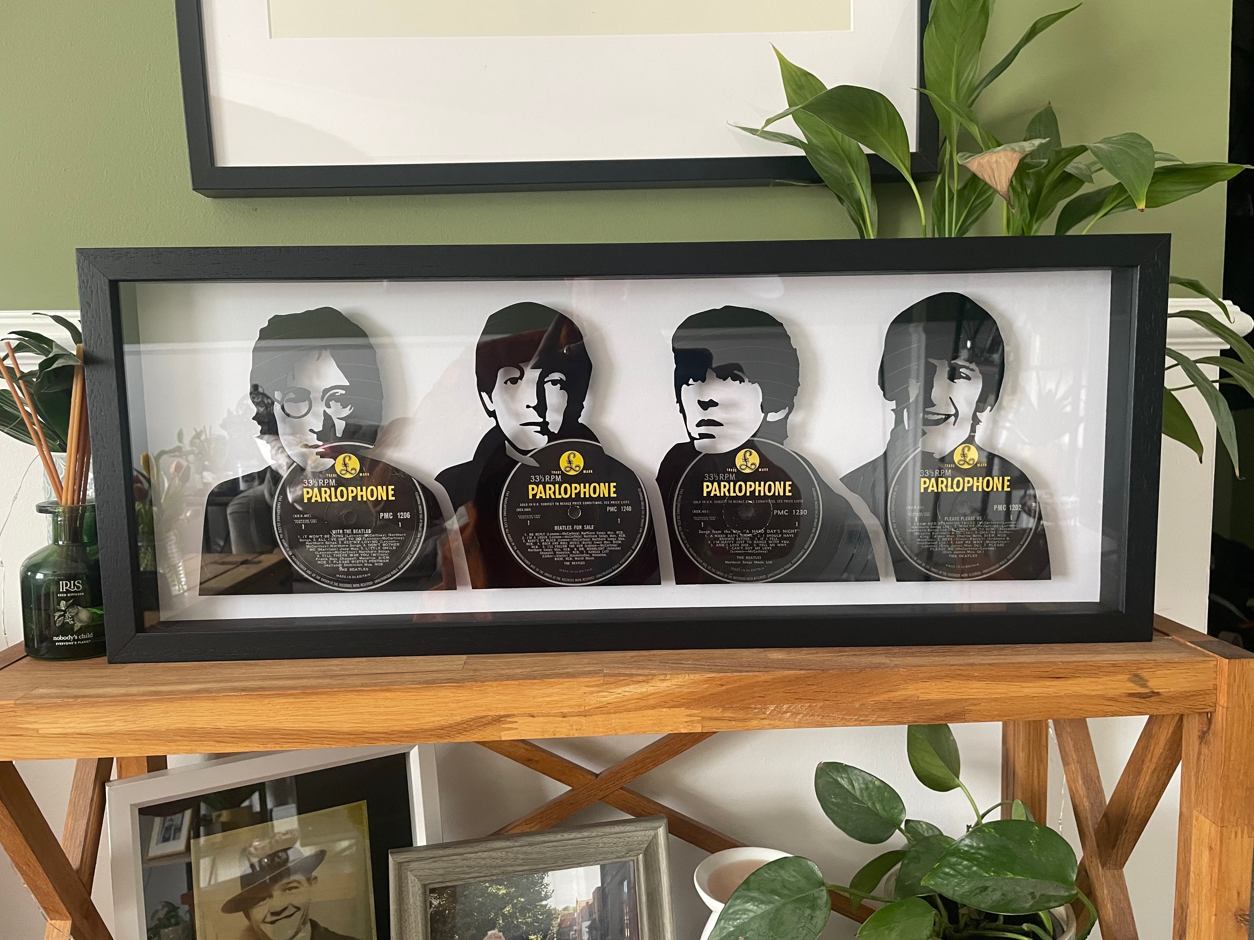 The Beatles LP x4 Vinyl Record Art Collection - Limited Edition